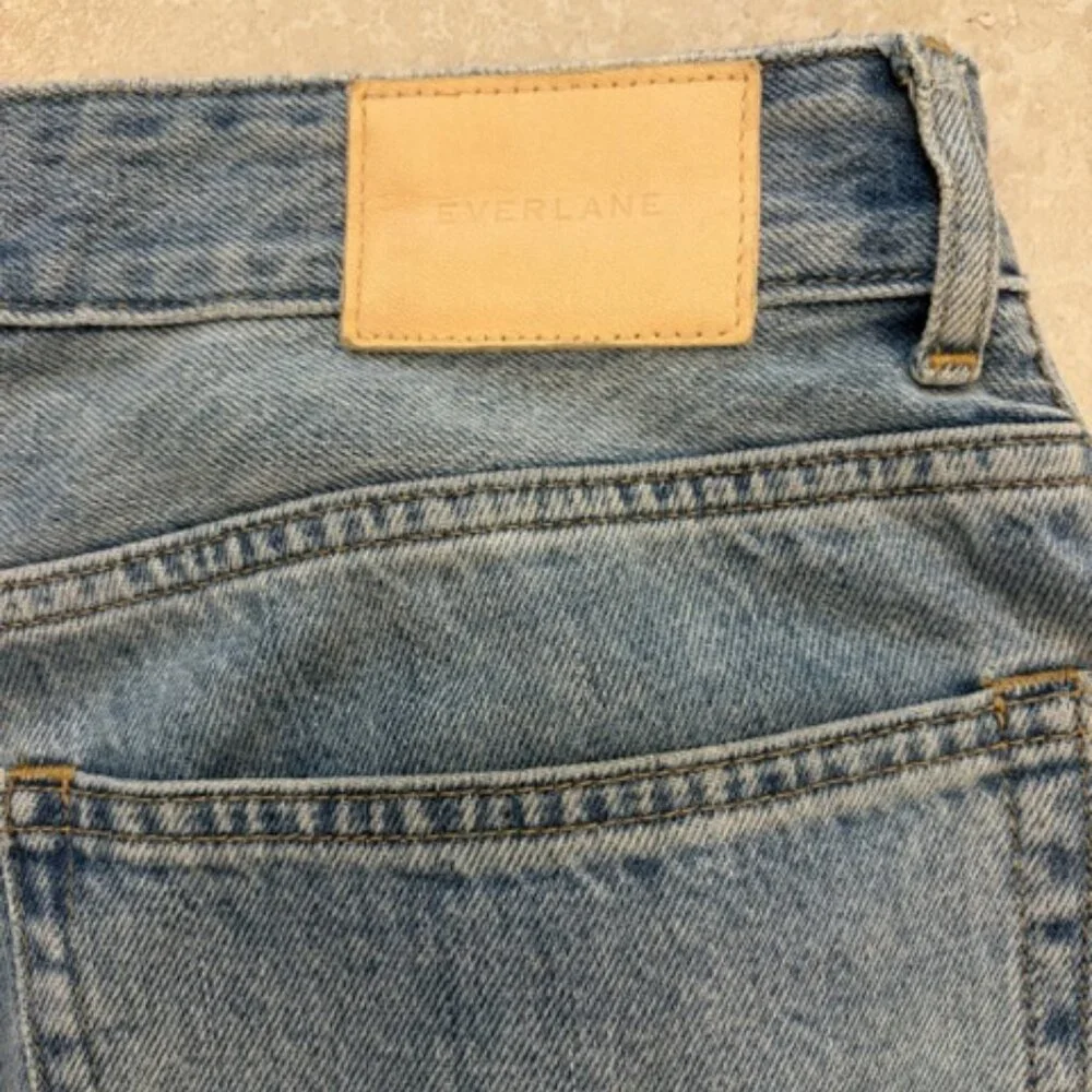 Everlane The Curvy 90s Cheeky Straight Jean Womens 30 Blue Light Denim - Picture 5 of 9